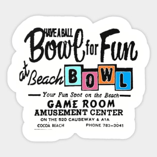 Beach Bowl Sticker